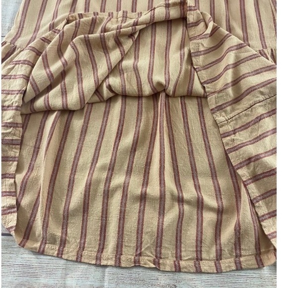 Indi & Cold San Sebastian V Neck Stripe Pheasant Maxi Dress - Medium - Picture 10 of 13